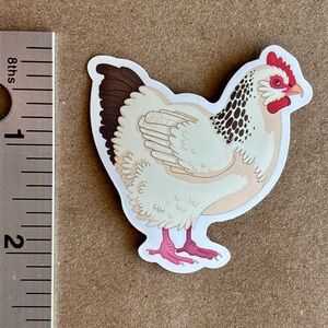 10/$10 Chicken Hen Aesthetic Vinyl Sticker Waterproof Water Bottle Laptop Crafts